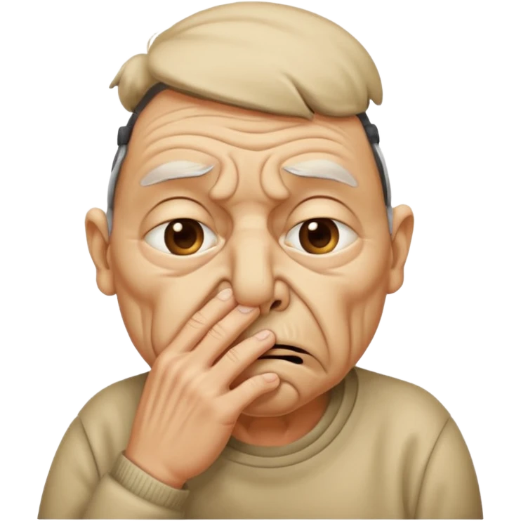 a. person smelling something bad emoji