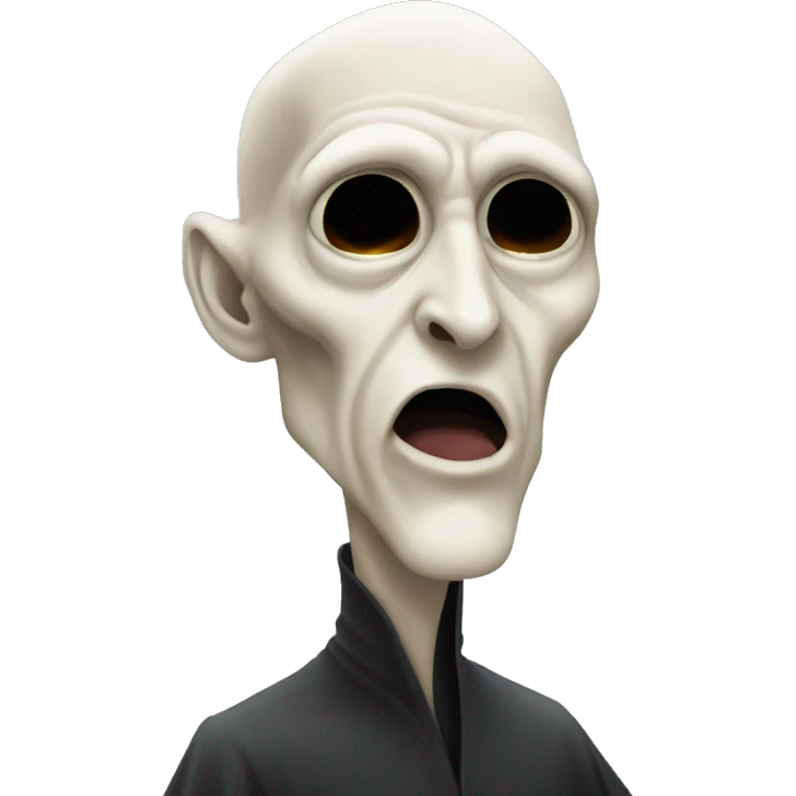 Voldemort as an emoji no nose  emoji