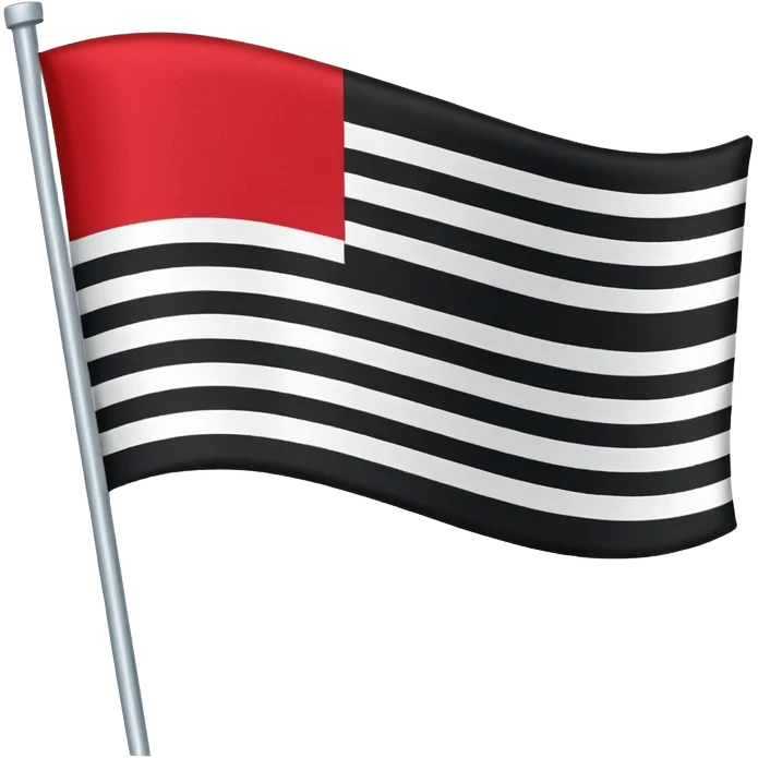 Straight flag emoji