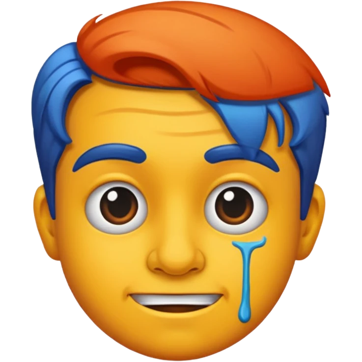 caricature style paint emoji