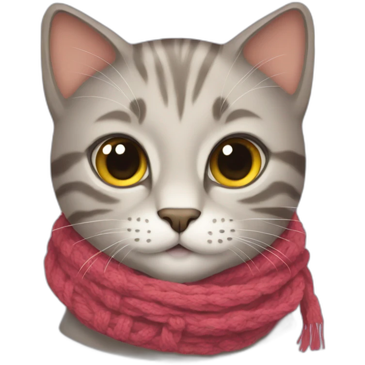cat with scarf emoji