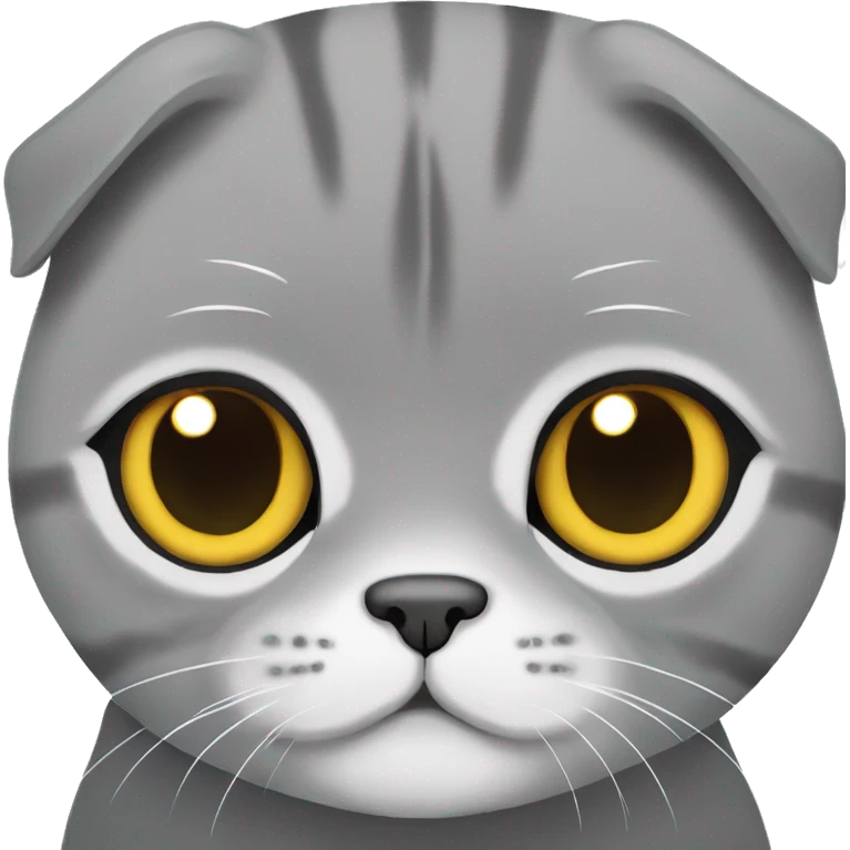 gray scottish fold emoji