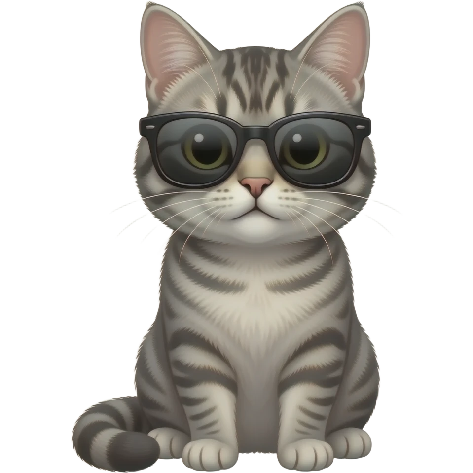 Cat wearing sunglasses emoji