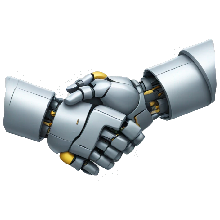 robot handshake emoji