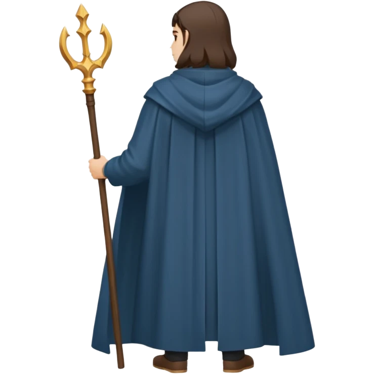 person standing ,view from the back, icon emoji