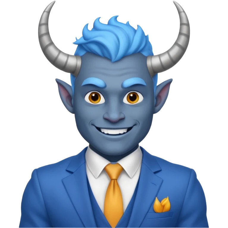 Kind Blue Devil emoji