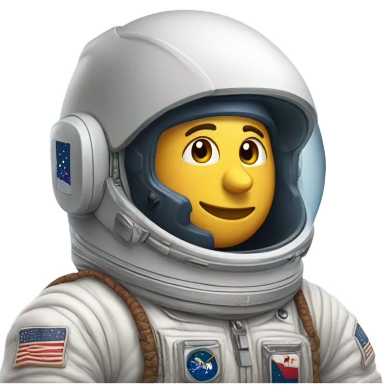 Astronauta con audífonos emoji