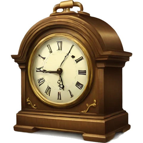 vintage clock emoji
