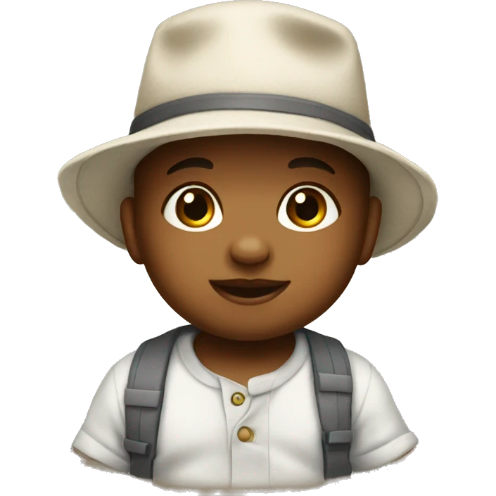 Baby with hat emoji