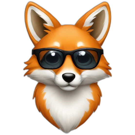 renard lunettes de soleil emoji