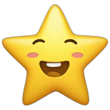 smiling shooting star emoji