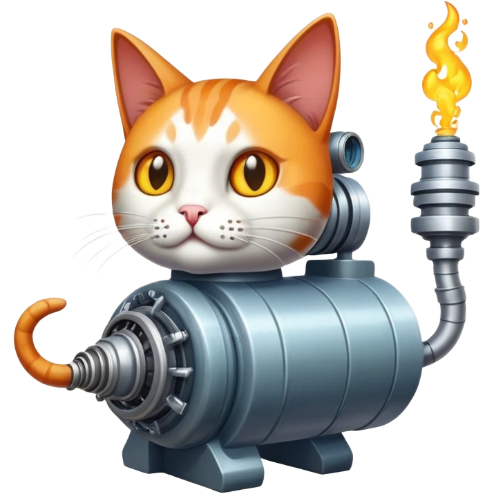 a cat with hydra wings and a turbo reactor  emoji
