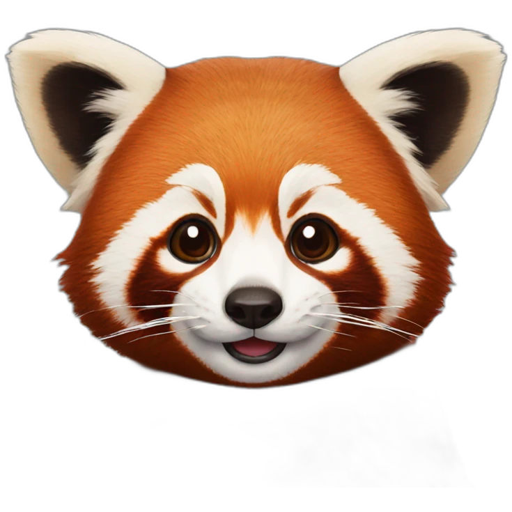 Red panda face emoji