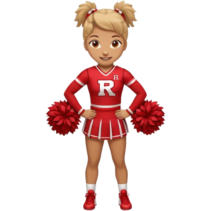 Rutgers full body Cheerleader emoji