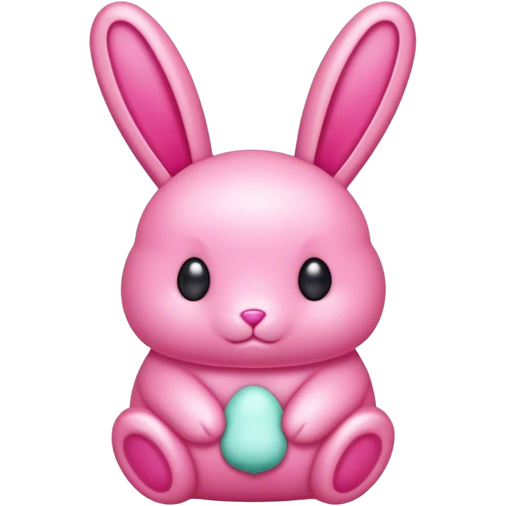 Pink peeps candy bunny emoji