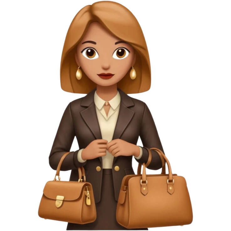 italian fashion with bag emoji