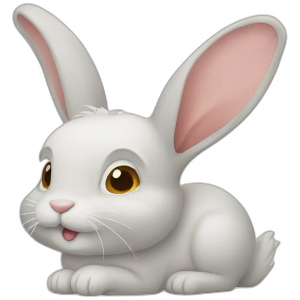 Lapin sur un lapin emoji