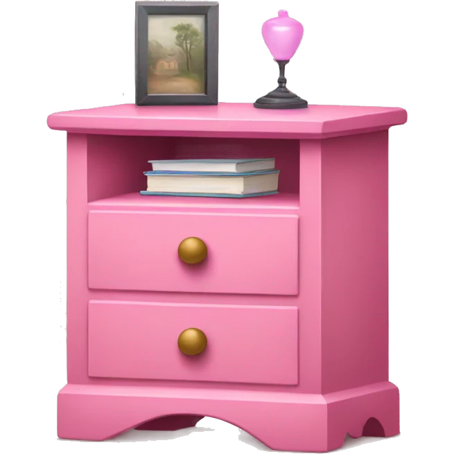 pink nightstand  emoji