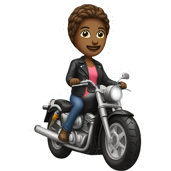 Motorcycle mam emoji