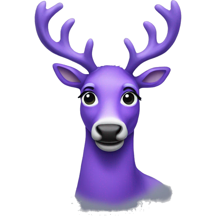 purple reindeer emoji