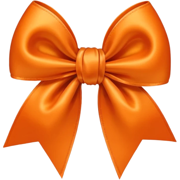 Orange heart bow emoji