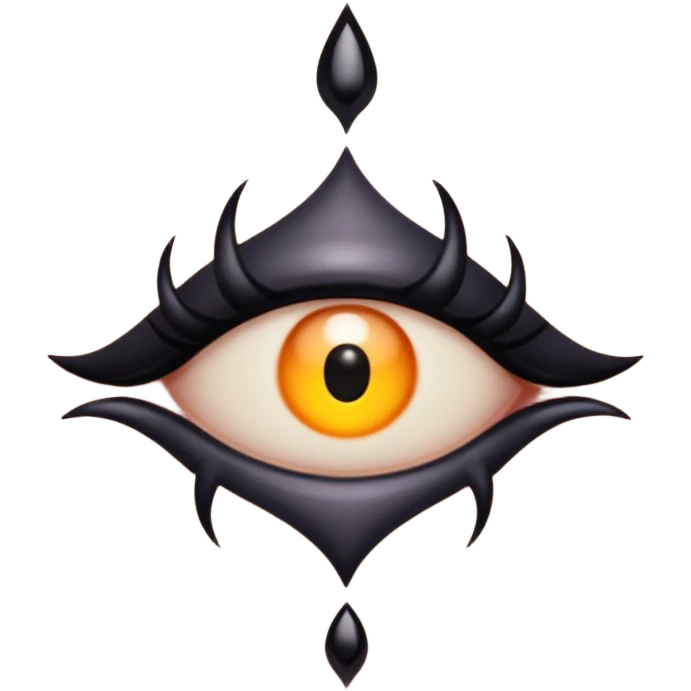 Occult mark painted on skin with dark oil, ritual sensuality emoji