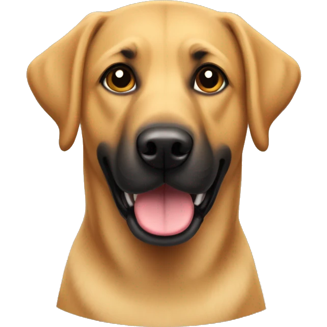 labrador retriever mixed with german shepherd dog emoji