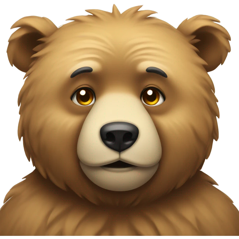 Smug bear emoji