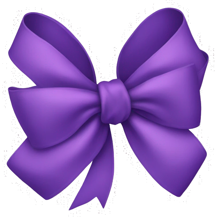 Purple bow emoji