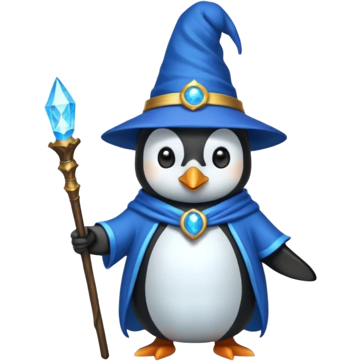 Penguin Wizard emoji