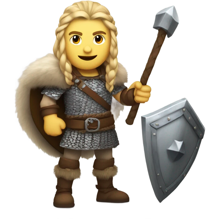 Blonde viking emoji