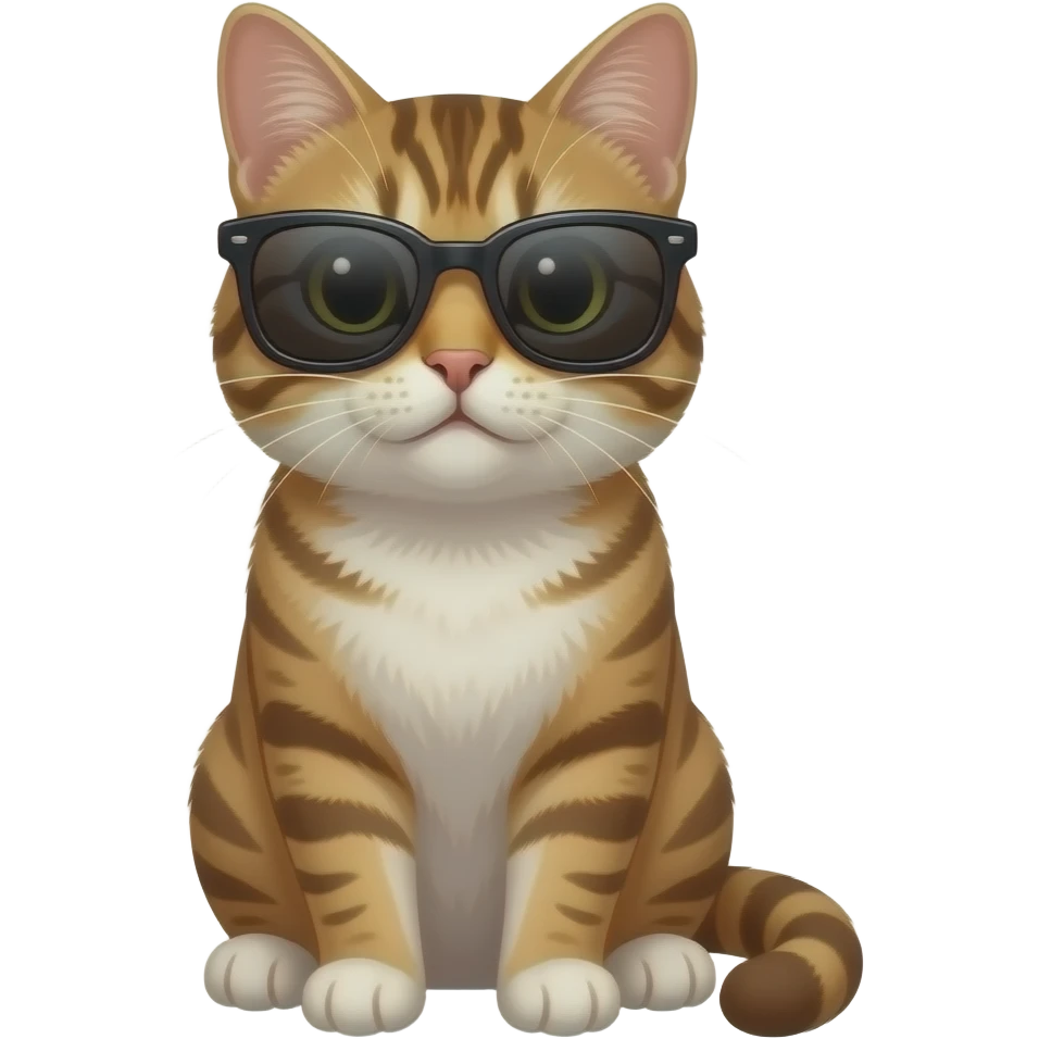 Cat wearing sunglasses emoji