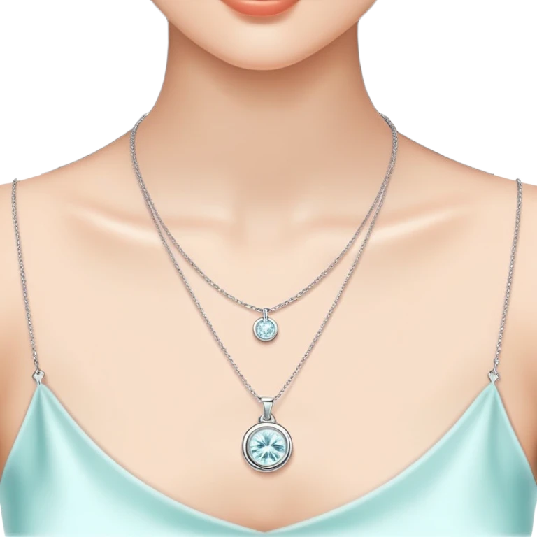 Tiffany silver necklace emoji