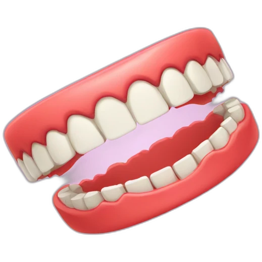 Jumping dentures emoji