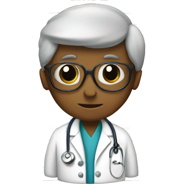 A notebook with a doctor's record emoji