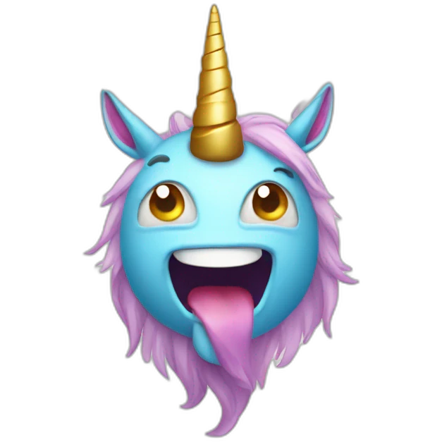 happy unicorn cyclop emoji