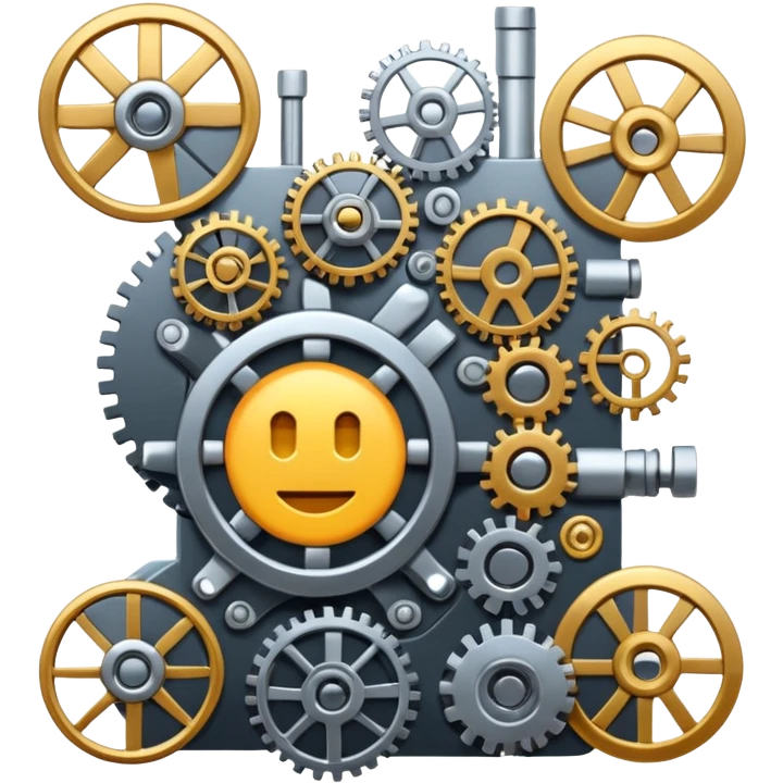 mach mir eine grafik von etwas das das wort system gut darstellt emoji