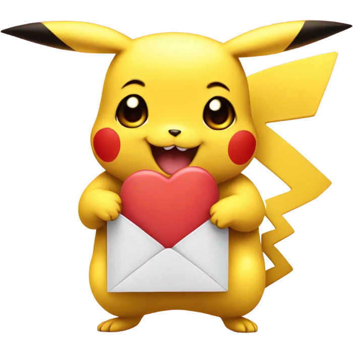 Love you pikachu emoji