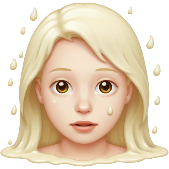 Cum on her face emoji