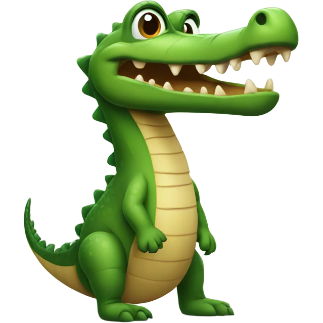 Alligator with a big butt emoji