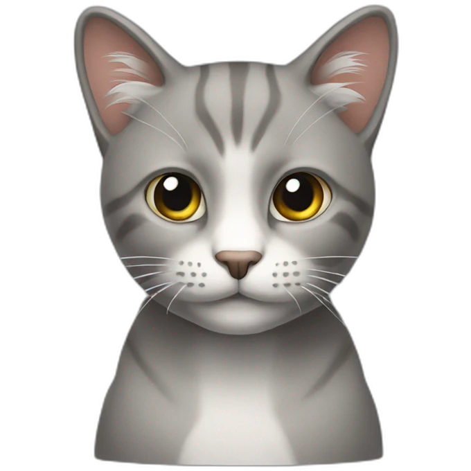 Gato cinza emoji