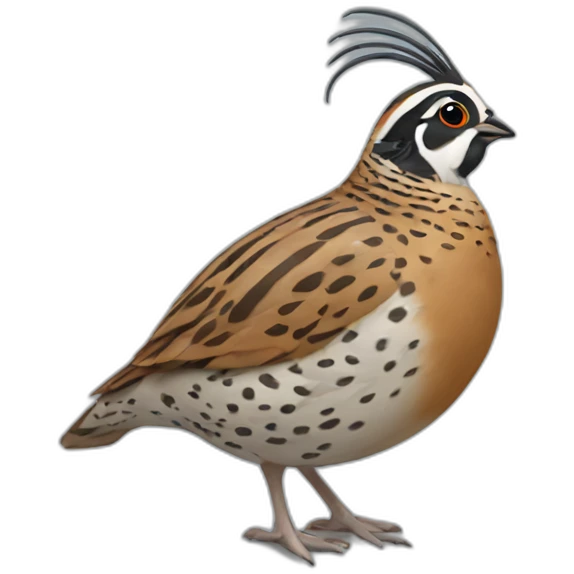 male quail with topknot emoji