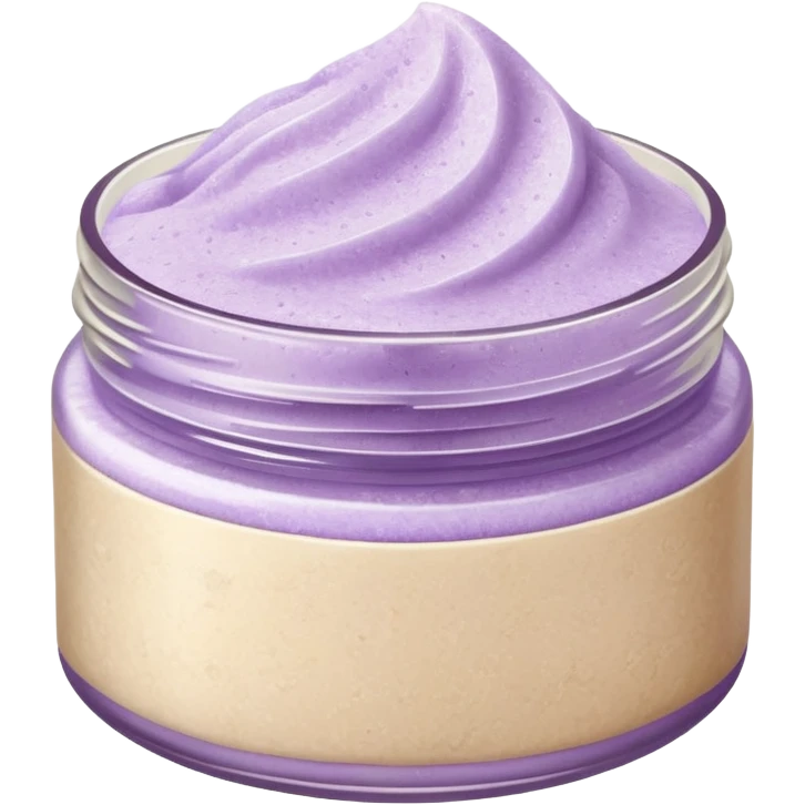 Pale purple body scrub emoji