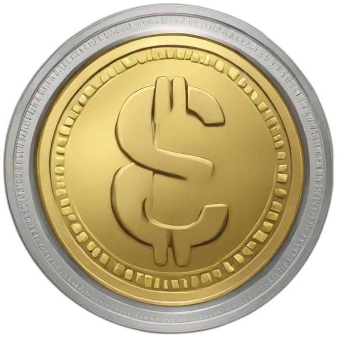 coin with dollar sign emoji