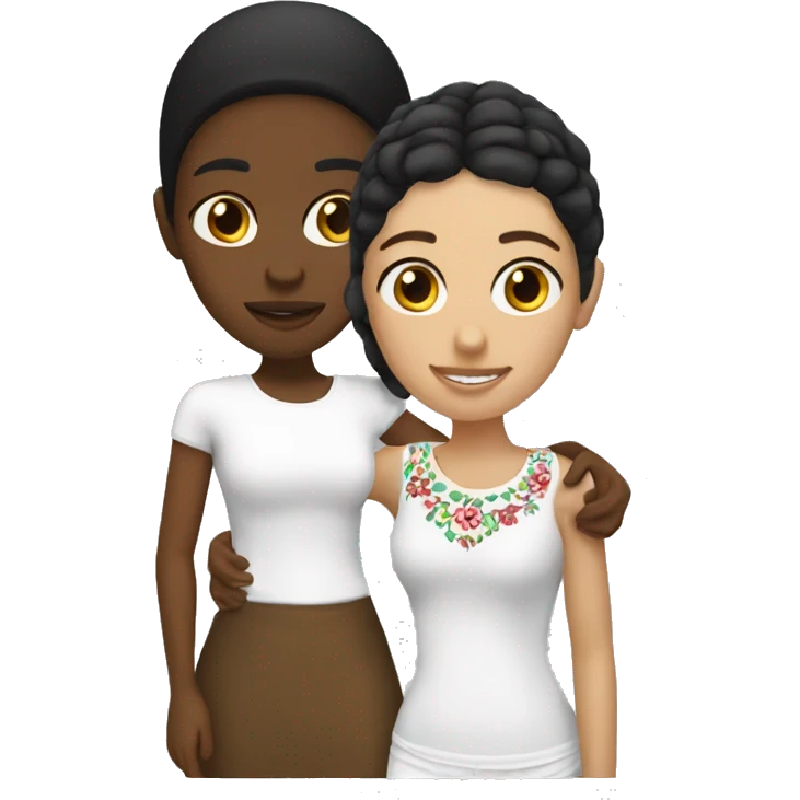 White and Mexican besties  emoji