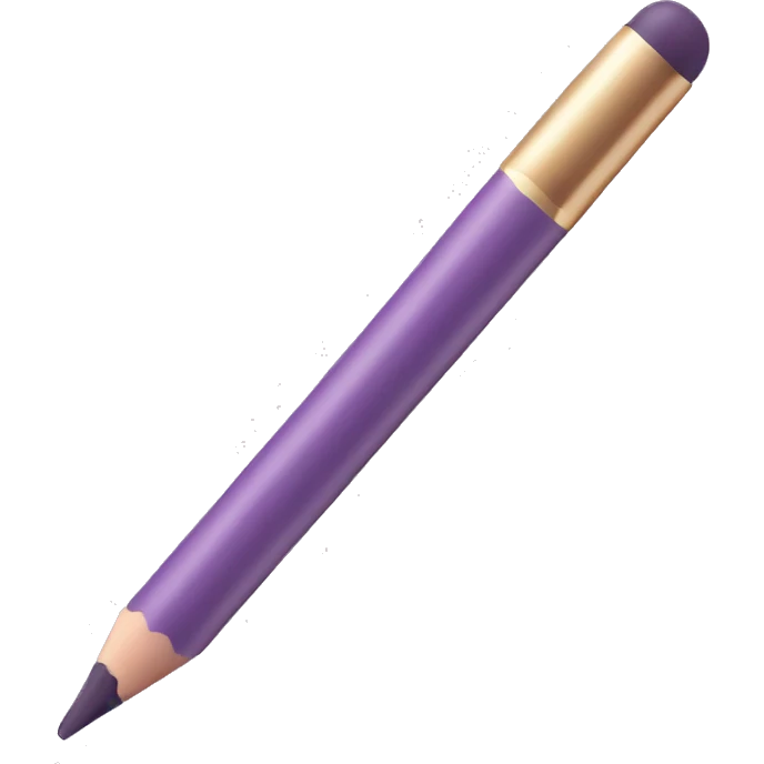 Light purple makeup pencil emoji