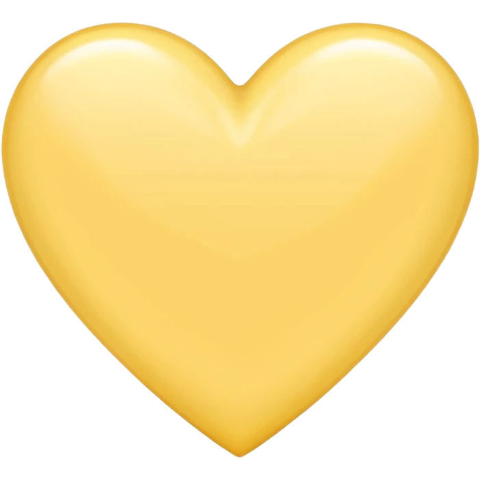 Pastel yellow heart emoji