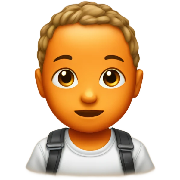 A baby orange  emoji