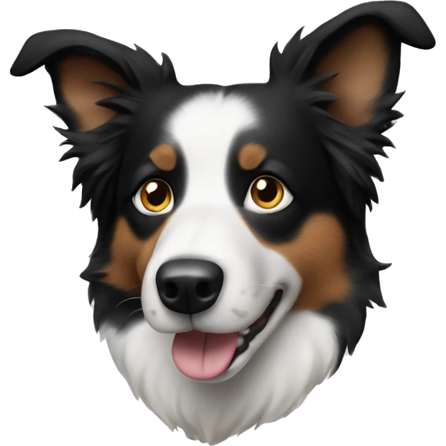 Border collie named luna  emoji