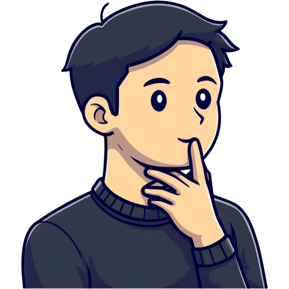 guy holding neck with hands emoji